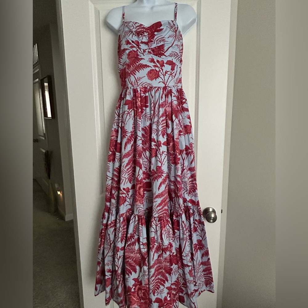 Brooks Brothers Women’s Sleeveless Tiered Maxi Dress Size 8